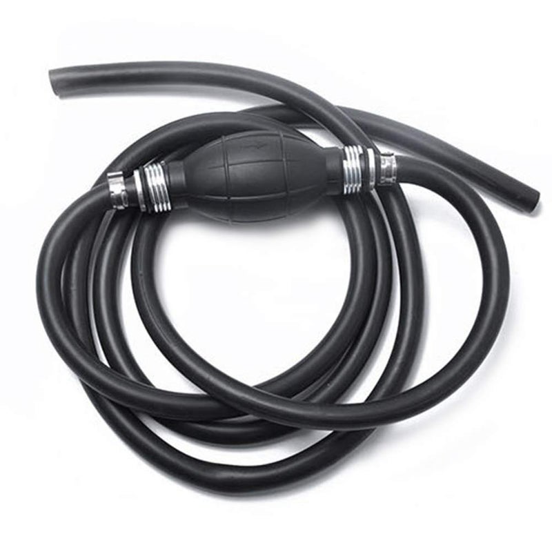 GZYF 3/8" Rubber Marine Outboard Boat Motor Fuel Line Assembly Kit with Primer Bulb Clamps, 6FT - Image 1